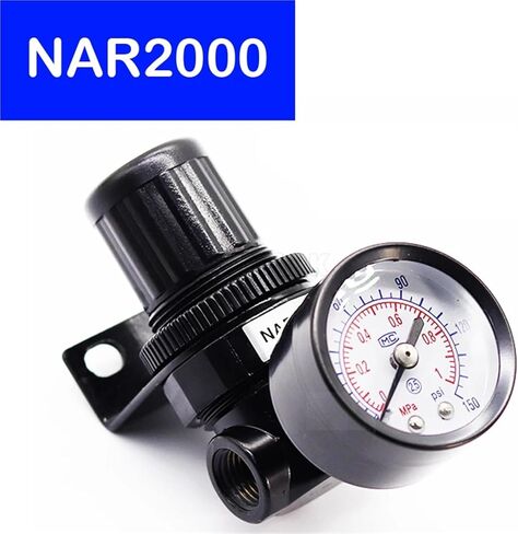 NAR2000 Pneumatic Pipeline Air Pressure Regulator Reducing Regulating Valve 1Pcs in Kuwait