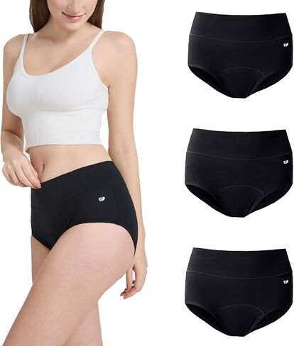 Incontinence Underwear for Women, Leakproof High Waisted Underwear for Bladder Leakage, Soft Reusable Period Panties, 3Pack XL in Saudi Arabia