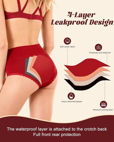 ملابس داخلية مضادة للتسرب على شكل فراشة اليشم للنساء، سراويل داخلية قابلة للغسل للتحكم في المثانة، ملابس داخلية قابلة لإعادة الاستخدام in Kuwait
