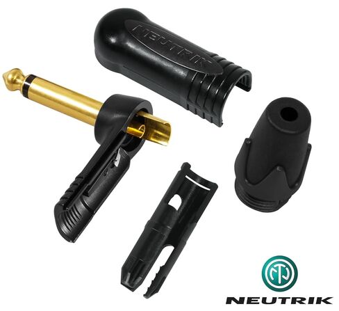5 Foot - WBC-PRO-Guitar – 20 AWG - Low-Cap (18pF/ft) – Pro-Grade – Graphite-Based - Dual-Shielded Guitar, Bass, Instrument Cable with Neutrik Straight to Angled ¼ Inch (6.35mm) Gold TS Connectors in Saudi Arabia