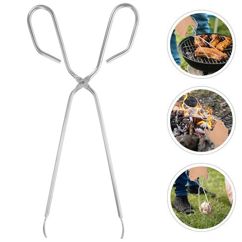 أداة التقاط النفايات الورقية من الفولاذ المقاوم للصدأ مقاس 24 سم بقطر سلك 4.8 مم، أداة التقاط القمامة المضادة للحرق للاستخدام الخارجي وتنظيف الصرف الصحي المنزلي in Kuwait