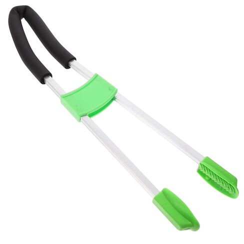 Alipis Small Trash Grabber Tool, Heavy Duty Garbage Picker with Long Handle, Green Trash Reacher for Outdoor Litter Pickup and Sanitation Cleaning in Saudi Arabia