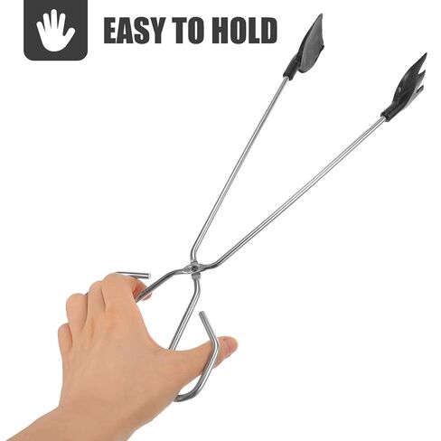 PATKAW 2pcs Metal Garbage Clamp Trash Grabber with Nylon Heads 30cm 35cm, 4.8mm Wire Diameter Waste Picker Tool for Home and Outdoor Sanitation Cleanup in Kuwait