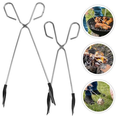 PATKAW 2pcs Metal Garbage Clamp Trash Grabber with Nylon Heads 30cm 35cm, 4.8mm Wire Diameter Waste Picker Tool for Home and Outdoor Sanitation Cleanup in Kuwait