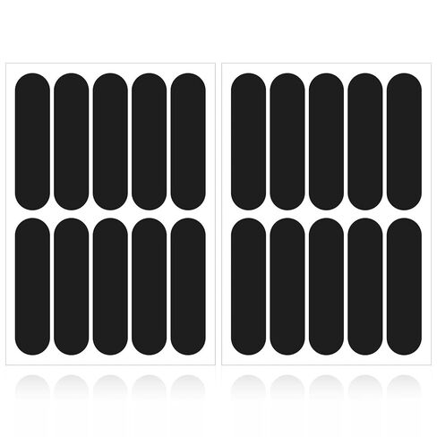20Pcs Black Reflective Stickers, Motorcycle Helmet Safety Stickers, Night Visibility Safety Reflective Tape for Bicycle, Outdoor (7x1.8cm) in Saudi Arabia