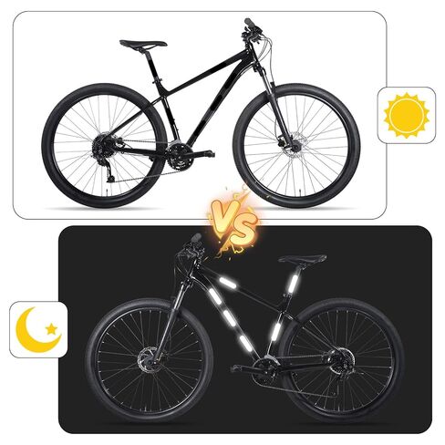 20Pcs Black Reflective Stickers, Motorcycle Helmet Safety Stickers, Night Visibility Safety Reflective Tape for Bicycle, Outdoor (7x1.8cm) in Saudi Arabia