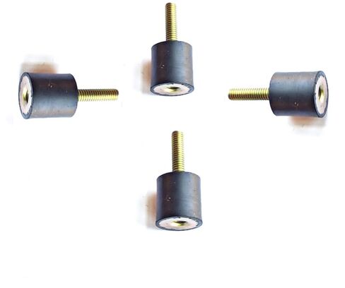 4 Rubber Vibration Isolator Mounts (1" Diameter x 1" Height) 5/16-18 x 1-1/4" Long Stud in Kuwait