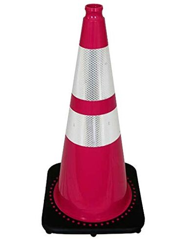 28" JBC Traffic Cone with Reflective Collars, 7lbs in Saudi Arabia