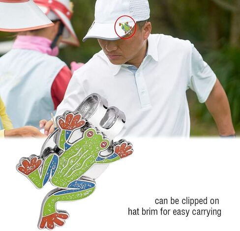 Golf Ball Marker Hat Clip, Metal Mini Magnetic Hat Clip, Tree Frog Shape Funny Ball Markers for Golf Training in Saudi Arabia