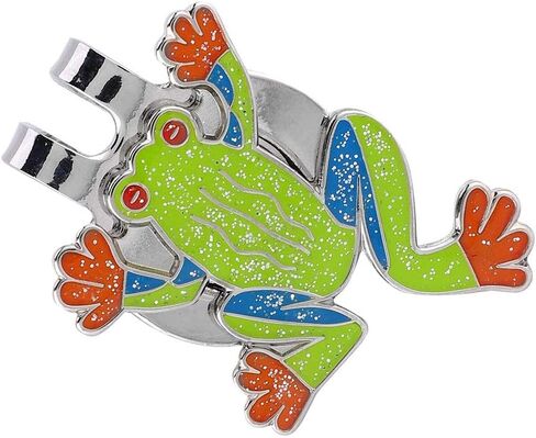 Golf Ball Marker Hat Clip, Metal Mini Magnetic Hat Clip, Tree Frog Shape Funny Ball Markers for Golf Training in Saudi Arabia