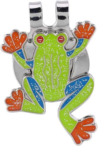 Golf Ball Marker Hat Clip, Metal Mini Magnetic Hat Clip, Tree Frog Shape Funny Ball Markers for Golf Training in Saudi Arabia