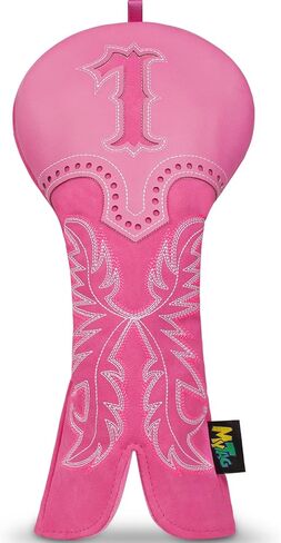 mytag Pink Golf Club Head Covers, Western Cowboy Retro Golf Headcovers with Patch & Embroidery Driver Fairway Wood Hybrids/Rescue Covers in Kuwait