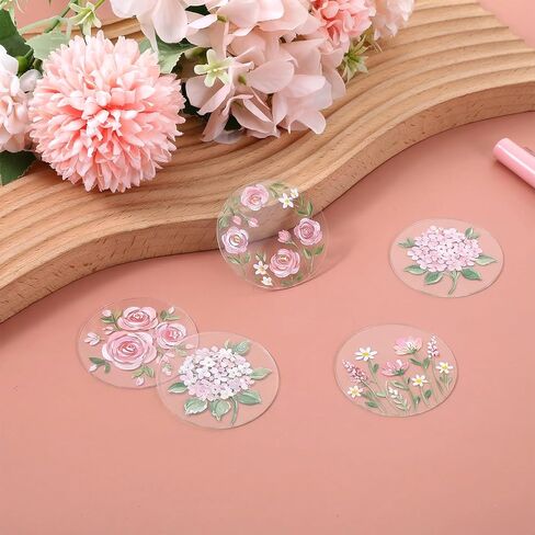 50 Piece Round Acrylic Blanks 2 Inch Clear Acrylic Discs Transparent Board Panel for Glass Crafts DIY Projects Ornament Blanks Keychain Picture Frame Paintings Art Blank Plastic Circles for Crafts in Saudi Arabia