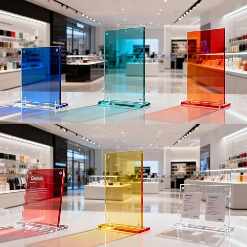 6Pcs Colored PMMA Acrylic Sheets 5x7 Inch 6 Vibrant Colors, High Transparency for Laser Engraving, DIY Crafts, Art Projects, Model Making (Mixed Colors, 5"x7") in Kuwait