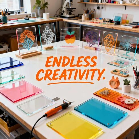 6Pcs Colored PMMA Acrylic Sheets 5x7 Inch 6 Vibrant Colors, High Transparency for Laser Engraving, DIY Crafts, Art Projects, Model Making (Mixed Colors, 5"x7") in Kuwait