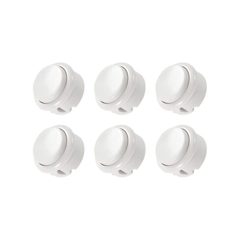 Momentary Game Push Button Switches Game Button [for Arcade Video Game] 30mm White 6 in Saudi Arabia