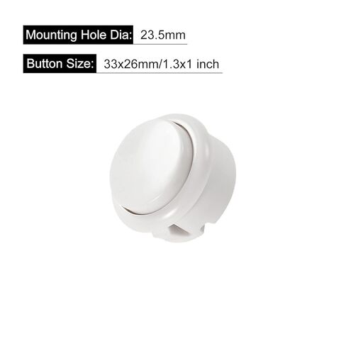 Momentary Game Push Button Switches Game Button [for Arcade Video Game] 30mm White 6 in Saudi Arabia