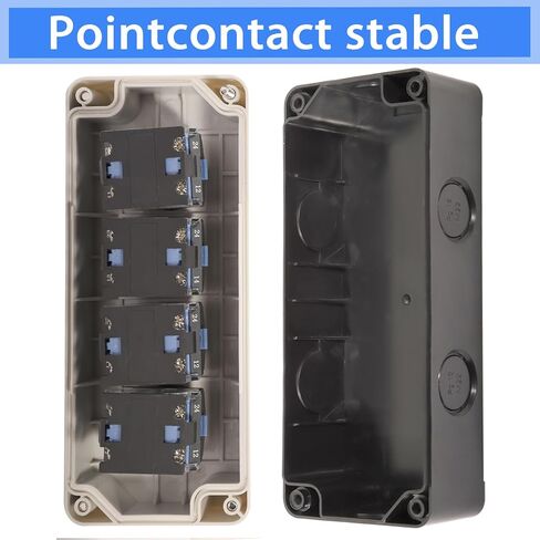 Push Button Control Station Emergency Stop 22mm Momentary Red Green Switch 10A Rotary Selector Industrial Use Switch Mushroom Latching 4 Positions 2NO Box in Kuwait