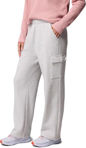 Columbia Womens Aldermore Fleece Cargo Pant, Columbia Grey Heather, X-Large x S in Saudi Arabia
