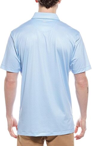 Cottage Blue Performance Polo Jersey by Peter Millar in Saudi Arabia
