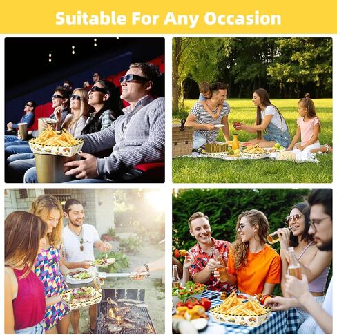 No Folding Required 50 Pack 2 Lb Construction Party Food Trays Construction Plates Birthday Party Supplies Construction Themed Nacho Holders Paperboard Tray Disposable Serving Trays in Saudi Arabia