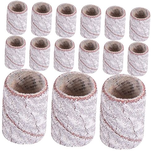 LIFKOME 200Pcs Nail Art Sanding Bands Sanding Rings for Polishing and Shaping Natural Artificial Nails Durable Nail Polishing Bands for Manicure for Beginners in Saudi Arabia