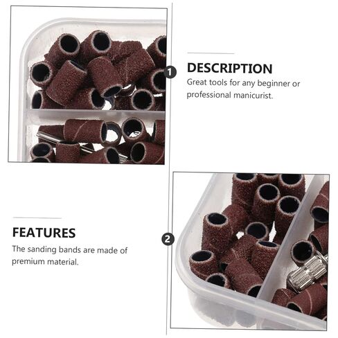 Garneck Manicure Sanding Bands for Nail Grinding Premium Quality Nail Polishing Tool for Home and Salon Use and Leveling in Saudi Arabia