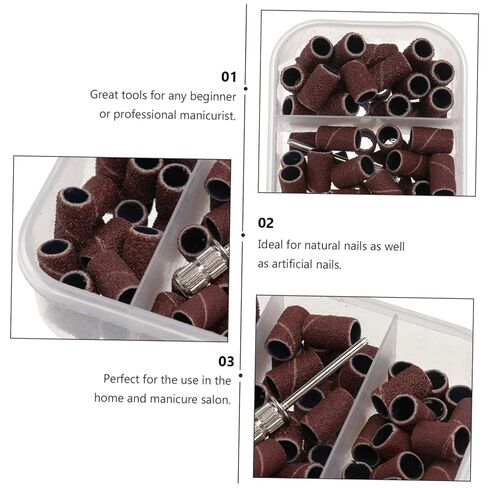 Garneck Manicure Sanding Bands for Nail Grinding Premium Quality Nail Polishing Tool for Home and Salon Use and Leveling in Saudi Arabia