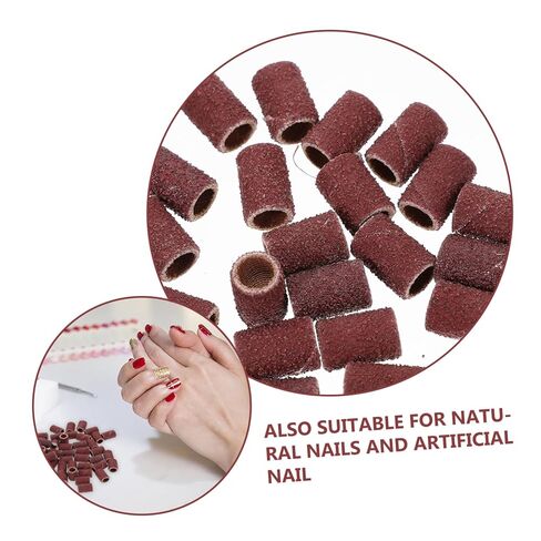 Alipis Nail Drill Sanding Bands Grit Abrasive Sleeves Grinding Head Sander 6mm Id 8mm Od Woodcarving Sanding 100 Pcs Pack in Saudi Arabia