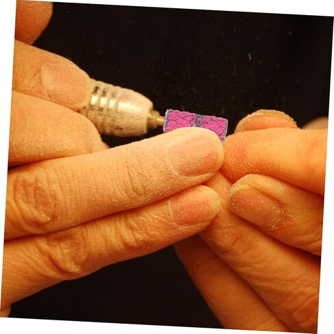 50 قطعة من أشرطة صنفرة الأظافر الصغيرة حلقات صنفرة المانيكير للحفر لفن الأظافر in Kuwait