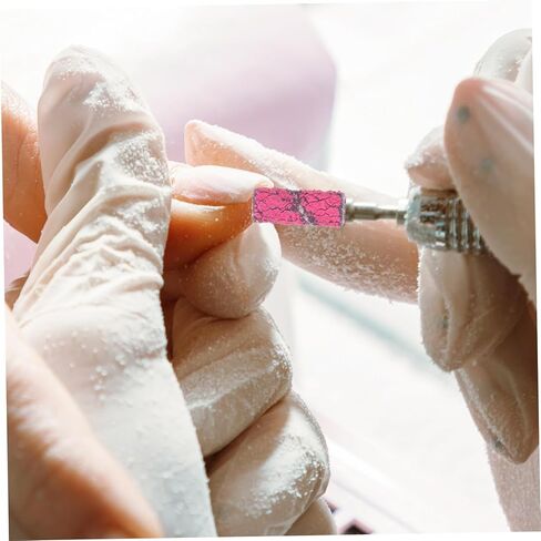 50 قطعة من أشرطة صنفرة الأظافر الصغيرة حلقات صنفرة المانيكير للحفر لفن الأظافر in Kuwait