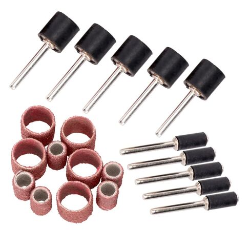 CALLARON Rotary Tool Sandpaper Ring Set 20 Pcs Sanding Bands for Wood Metal Easy to Use for DIY Projects Craftwork in Saudi Arabia
