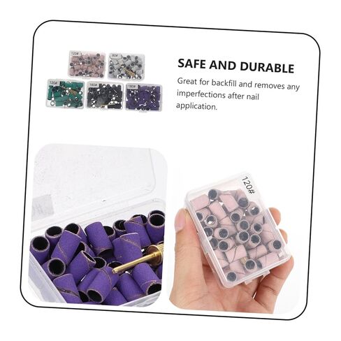 CALLARON Manicure Sanding Bands 750pcs Colorful Polishing Abrasive Rings for Nail Grinding High Efficiency Nail Art Accessory for Professional Salons and Home Use in Saudi Arabia