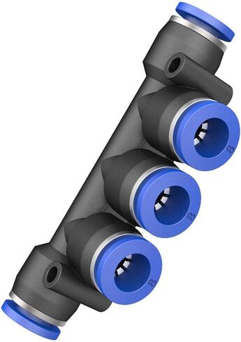 PK PKG موصل هوائي البلاستيك 5-way متغير القطر مفاصل توصيل الانابيب المياه التوصيل السريع موزع الهواء 4 مللي متر 6 مللي متر 8 مللي متر 10 مللي متر 12 مللي متر (PKG6-4) in Kuwait