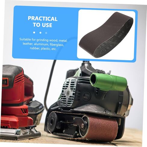 2pcs Grit Sanding Belts for Belt Sander Portable Anti-static Sandpaper for Efficient Sanding and Polishing Compatible with Standard Sanders in Saudi Arabia