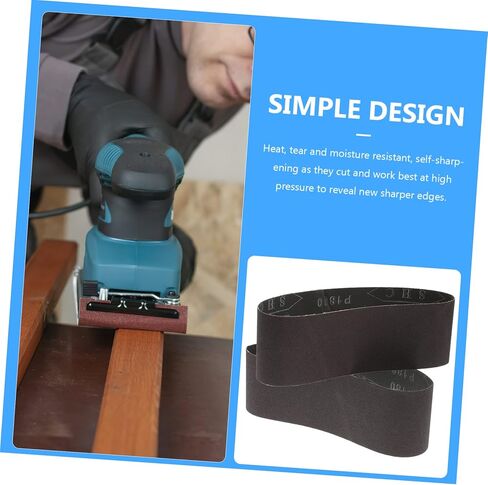 2pcs Grit Sanding Belts for Belt Sander Portable Anti-static Sandpaper for Efficient Sanding and Polishing Compatible with Standard Sanders in Saudi Arabia