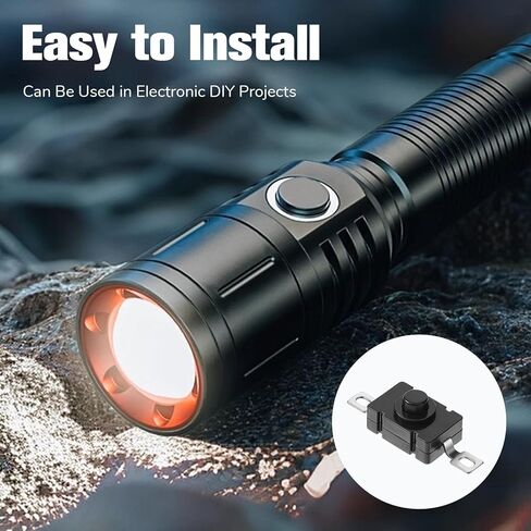 زر ضغط صغير للإغلاق، 2 دبوس مسطح مع فتحة، 30 قطعة من مفتاح التشغيل الصغير ذاتي القفل، KAN-28 1.5 أمبير 250 فولت، زر ضغط صغير للتشغيل/الإيقاف من أجل مصباح يدوي SMD من النوع المخفي ومفاتيح الإضاءة in Kuwait