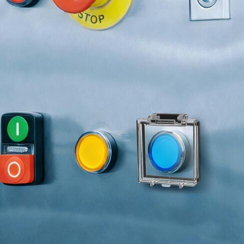 MAGICLULU 2-Pack Power Button Switch Guard - Square Plastic Push Button Cover - Clear Computer Case Shield for PC Desktop, Dishwasher, Washing Machine & Elevator Safety (Transparent) in Saudi Arabia
