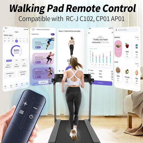 RETROSUN Replacement Remote Control for Yemsd 3 in 1 Portable Under Desk Treadmill RC-J C102, for Rhythm Fun Treadmill CP01 AP01 in Saudi Arabia
