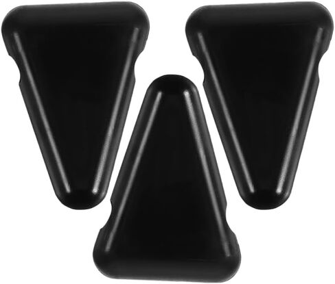 Milisten 3PCS Silicone Tuning Fork Stand, Anti-Slip Triangle Holder for Sound Healing & Meditation, Shock-Absorbing Desktop Base Compatible with Most Weighted & Unweighted Forks - Black in Saudi Arabia