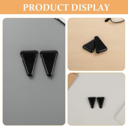 Milisten 3PCS Silicone Tuning Fork Stand, Anti-Slip Triangle Holder for Sound Healing & Meditation, Shock-Absorbing Desktop Base Compatible with Most Weighted & Unweighted Forks - Black in Saudi Arabia
