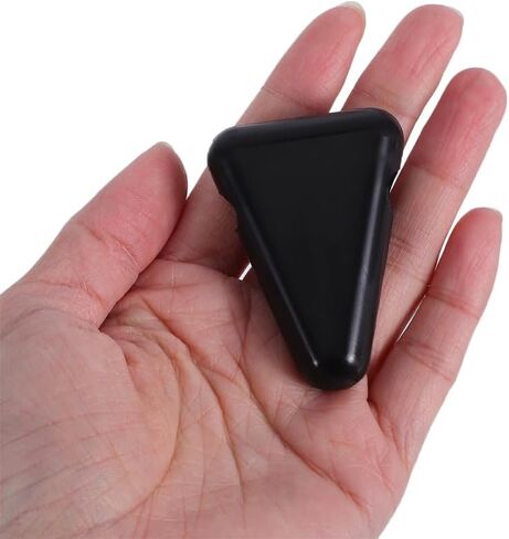Milisten 3PCS Silicone Tuning Fork Stand, Anti-Slip Triangle Holder for Sound Healing & Meditation, Shock-Absorbing Desktop Base Compatible with Most Weighted & Unweighted Forks - Black in Saudi Arabia
