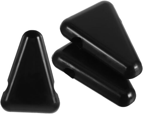 Milisten 3PCS Silicone Tuning Fork Stand, Anti-Slip Triangle Holder for Sound Healing & Meditation, Shock-Absorbing Desktop Base Compatible with Most Weighted & Unweighted Forks - Black in Saudi Arabia