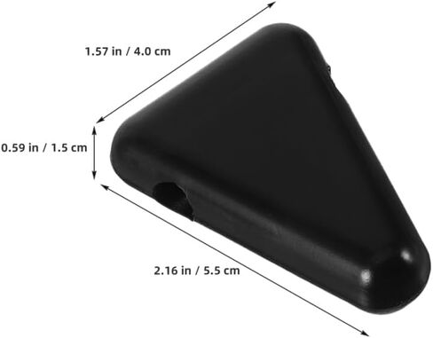 Milisten 3PCS Silicone Tuning Fork Stand, Anti-Slip Triangle Holder for Sound Healing & Meditation, Shock-Absorbing Desktop Base Compatible with Most Weighted & Unweighted Forks - Black in Saudi Arabia