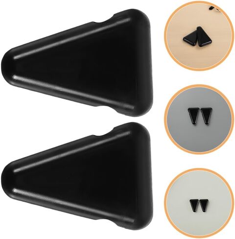 Milisten 3PCS Silicone Tuning Fork Stand, Anti-Slip Triangle Holder for Sound Healing & Meditation, Shock-Absorbing Desktop Base Compatible with Most Weighted & Unweighted Forks - Black in Saudi Arabia
