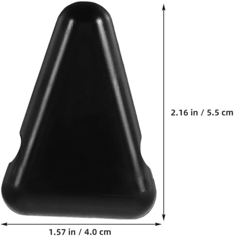 Milisten 3PCS Silicone Tuning Fork Stand, Anti-Slip Triangle Holder for Sound Healing & Meditation, Shock-Absorbing Desktop Base Compatible with Most Weighted & Unweighted Forks - Black in Saudi Arabia