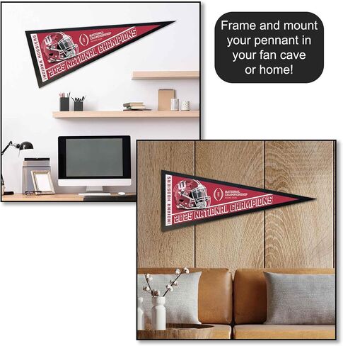 Indiana Hoosiers 2025 National Champions Pennant Banner Flag in Saudi Arabia
