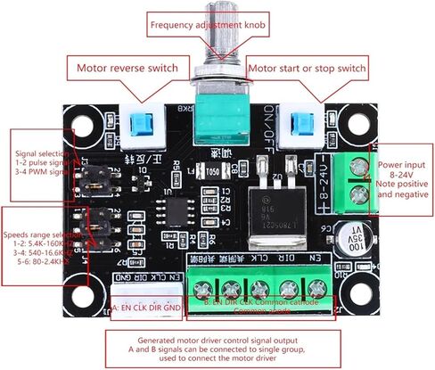 لوحة تحكم للسائق بمحرك متدرج، تعديل السرعة للأمام والعكس للتحكم في محرك متدرج in Kuwait