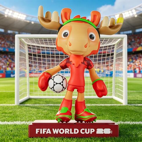 Lainergie FIFA 2026 World Cup Official Licensed Mascot 5 Inch Figurines Set of 3 (Maple, Zayu & Clutch), Collectable Soccer Figures, Gift Idea- Sports Fans - Model Figure for Collectors in Kuwait