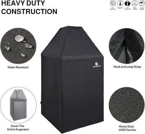 غطاء برج البيرة Kegerator، غطاء Kegerator سكني للاستخدام في الهواء الطلق، غطاء غبار بيرة مقاوم للماء لبرج البيرة المزدوج أو الثلاثي، ملحقات Kegerator - أسود in Kuwait